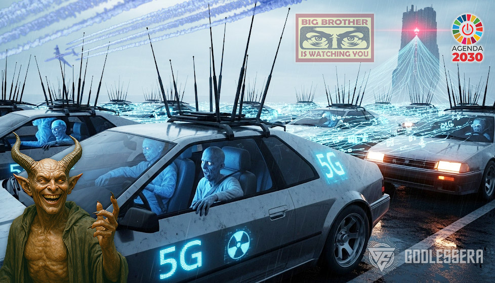 Съвременните коли са подвижни 5G кули, които ни облъчват и следят без предупреждение