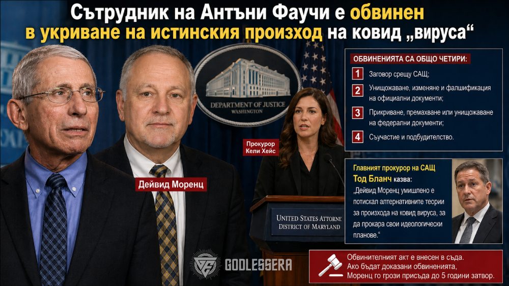 Сътрудник на Антъни Фаучи е обвинен в укриване на истинския произход на ковид „вируса“