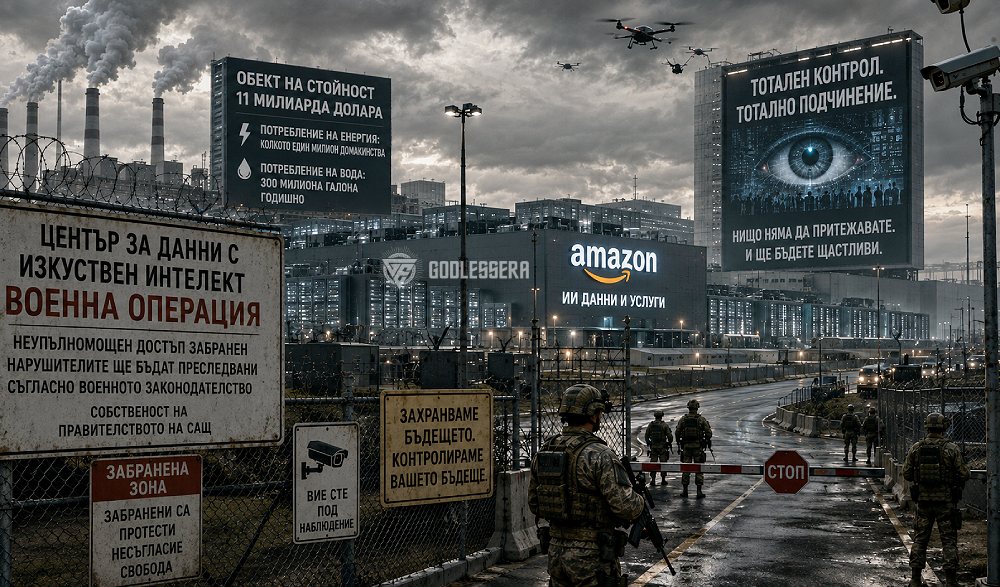 Диктатурата на „Прогреса“: Как ИИ центровете бетонират тоталния контрол над човечеството