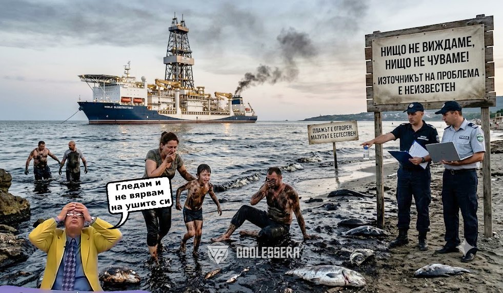 ШОК: Сондажен кораб дупчи морето ни за газ и петрол, но никой не подозира, че мазутът по плажовете може да е от него