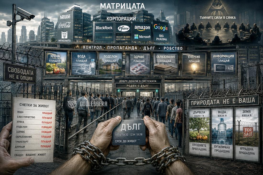 Те отнеха всичко, дадено ни безплатно от Бог, и ни накараха да си плащаме за правото да живеем