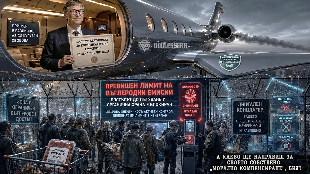 Въглеродният лимит и цифровата идентичност: Новият световен ред идва с дигитален концлагер
