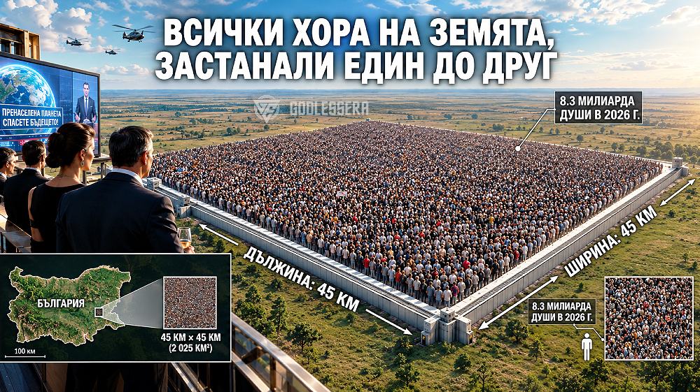 Нито сме 8 милиарда души, нито Земята е пренаселена!