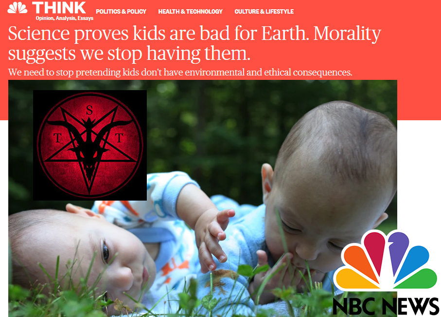 NBC News: Науката доказa – децата са вредни за Земята. Морално е повече да не ги правим!