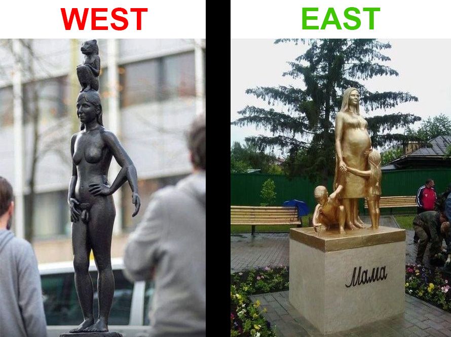 Разлика между източните и западните ценности